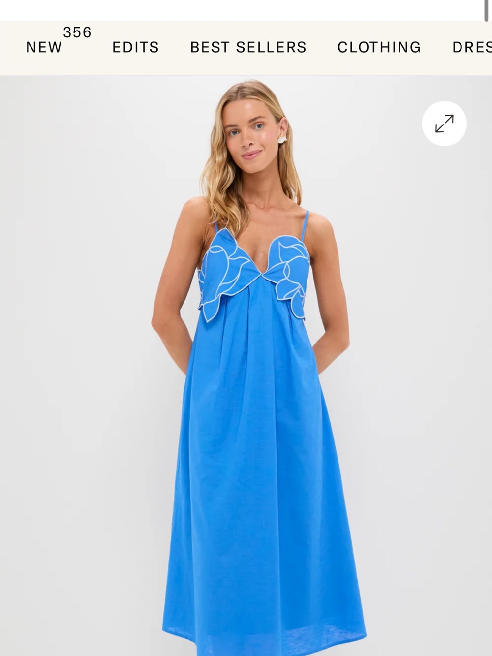 Tuckernuck English Factory Blue Linen Dress sold out!